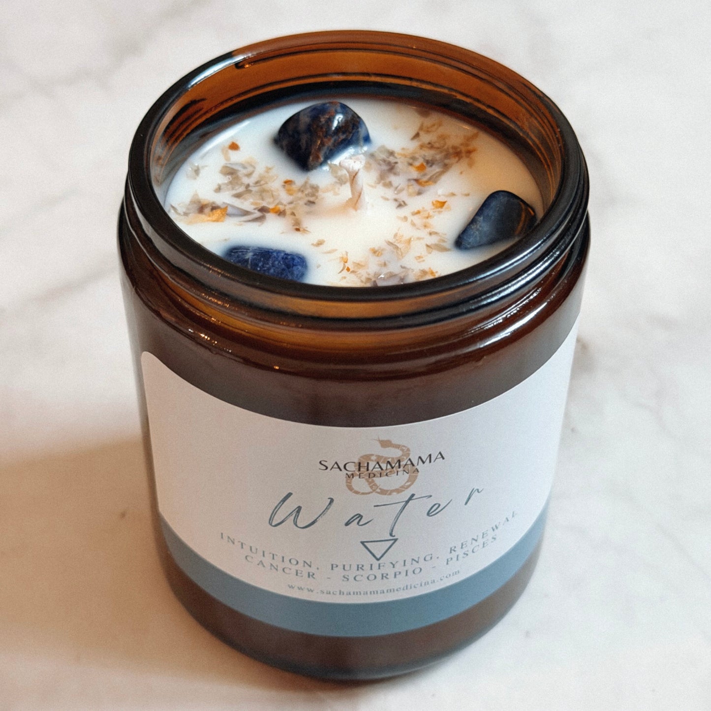 Water Sacred Elements Soy Candle